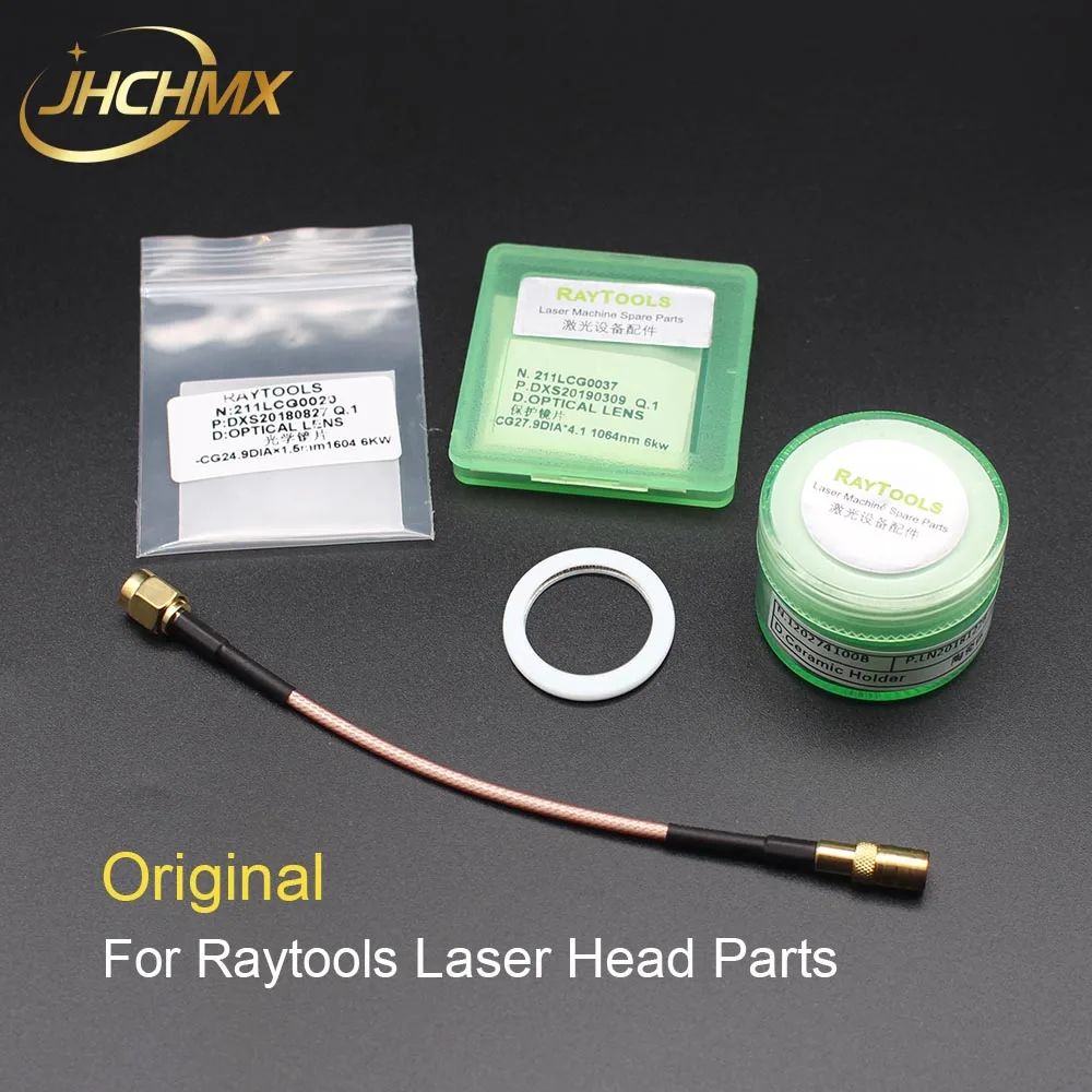 

JHCHMX Original Raytools Laser Ceramic Sensor Cable Seal Ring Protective Windows 27.9*4.1/24.9*1.5mm Raytools Laser Head Parts