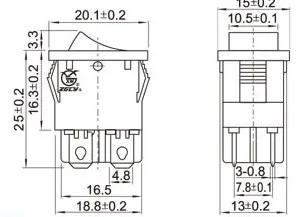 Free shipping, ship type switch two-way 6250 feet 2 V four cm wide, 1.5 cm high 16 meters long