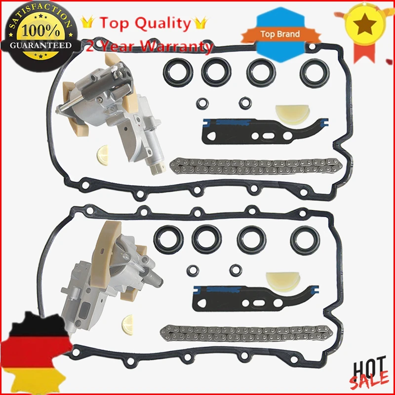 AP01 Pair Timing Chain Tensioner Kit For Audi A6 A8 RS6 S6 S8 VW Phaeton Touareg V8 4.2L 077109087P 077109088P 077 109 087 P