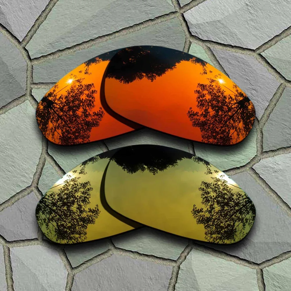 

Red Orange&Yellow Golden Anti-scratch Polarized Replacement Lenses for Oakley Juliet