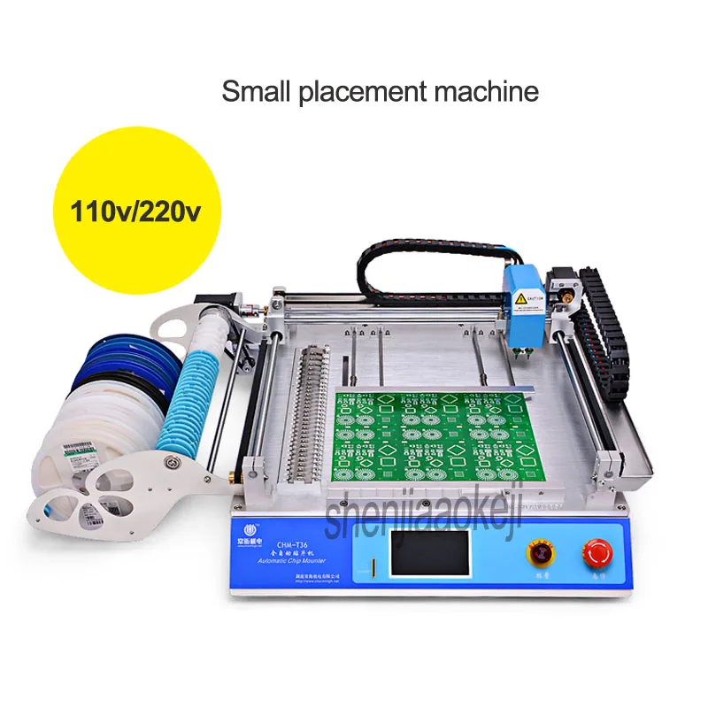 

CHM-T36 Small placement machine Electric Automatic intelligent SMT embeded IPC desktop pick place machine 110V/220V (60hz/50hz)