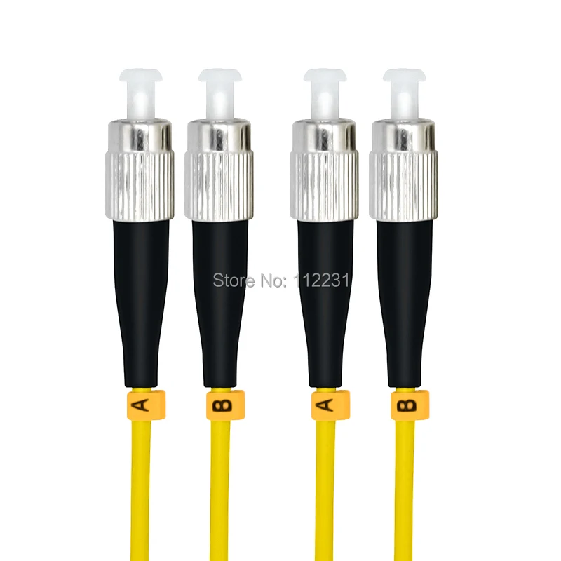 

100Meters FC to FC Singlemode Duplex Optical Fiber Patch Cord Cable,FC/PC-FC/PC,3.0mm,9/125 FC-FC 100M