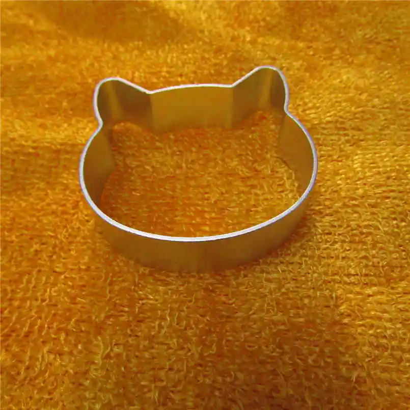 Aluminum Alloy,Cat Head Patterns Shape Cake Decorating Fondant Cutters Tools,Chocolates Cake Baking Molds.