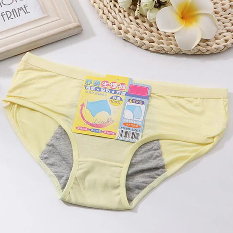 New Arrivals Women Panties Modal Soft Comfy Physiological Briefs Leakproof Menstrual Period Female Underwear One Size Intimates