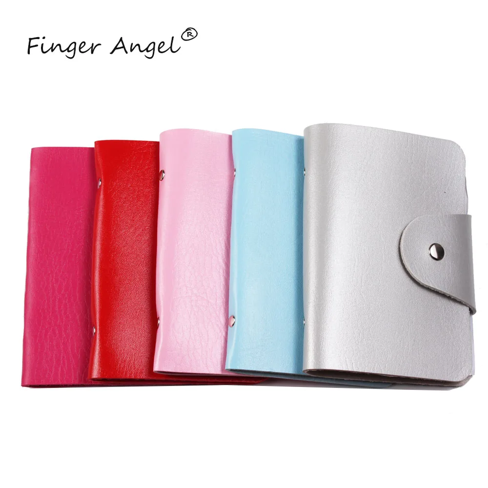 

Finger Angel 16 Slots Stamping Plate Holder Case Template Card Package PU Rectangular Nail Art Plates Organizer Nail Tools