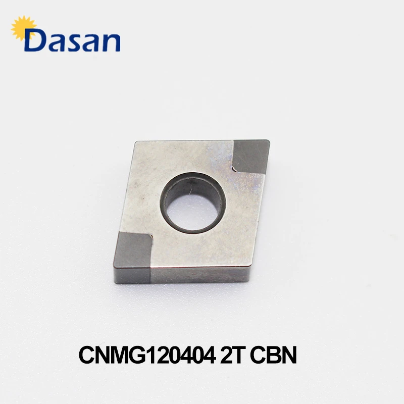 10Pcs Turning Insert CNMG120404 2T CNGA 120408 Cubic Boron Nitride CBN INSERT Tipped PCBN Blade for Hardened Material