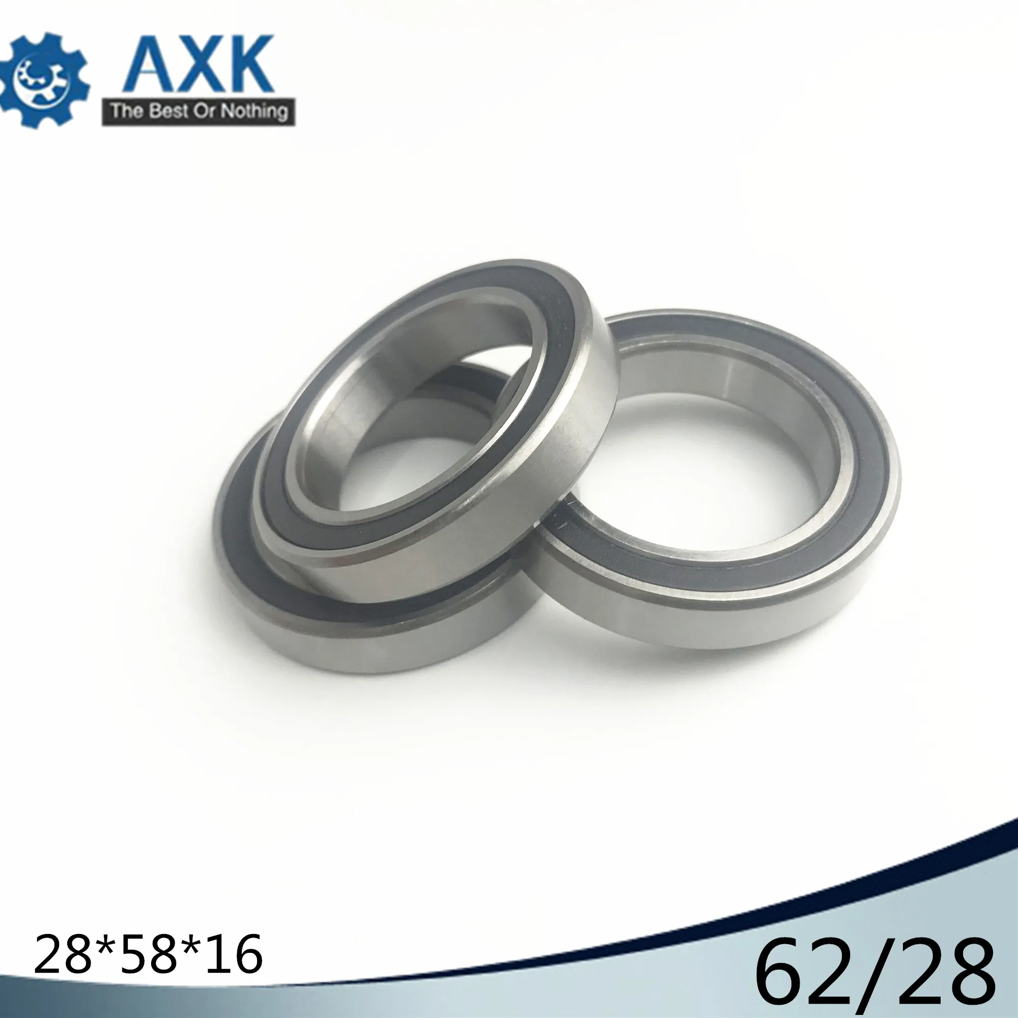 62/28 Hybrid Ceramic Bearing 28*58*16 mm ( 1PC ) Race Bike Front Rear Wheel 62 28 2RS LUU Hybrids Si3N4 Ball Bearings 62/28RS