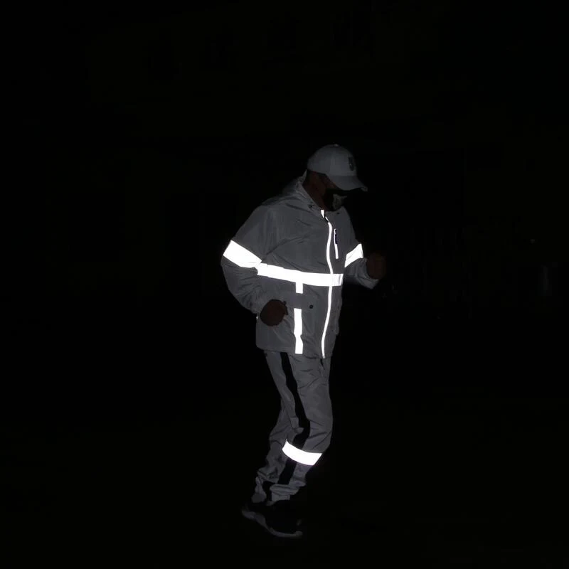 

Reflective jacket men clothes 2025 fall windbreaker hip hop streetwear hooded mens jackets joggers safety windproof coats