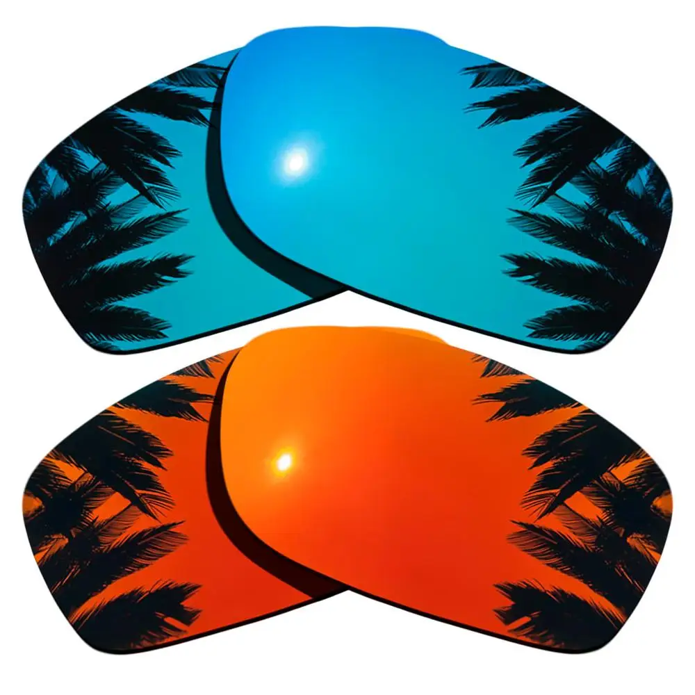 

Orange Red Mirrored & Ice Blue Mirrored Polarized Replacement Lenses for Fives Squared Frame 100% UVA & UVB