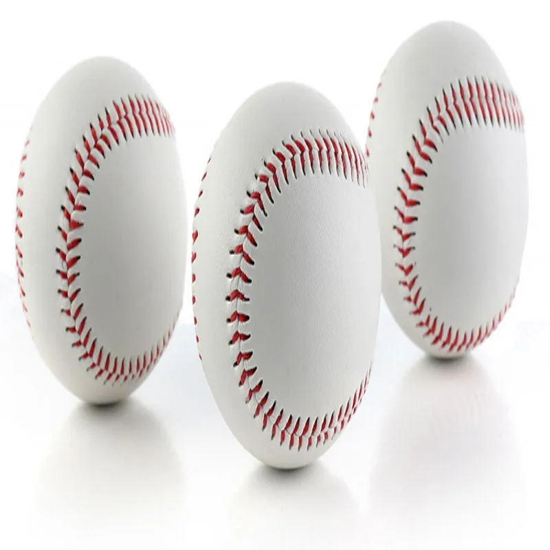 5pcs/a set  High quality Baseballs PVC Upper Rubber Inner Soft Baseball Balls Softball Ball Training Exercise Baseball Balls