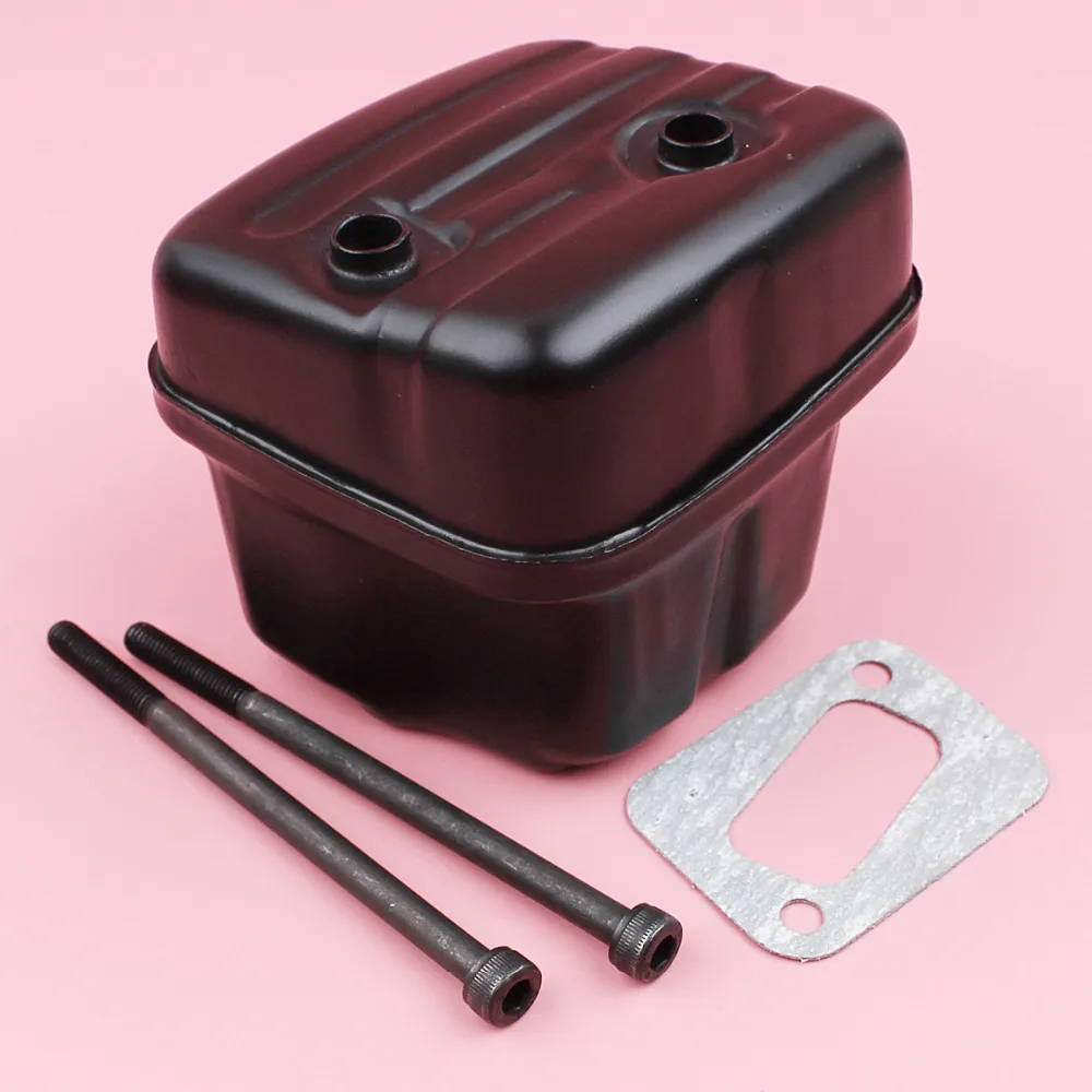 Exhaust Muffler For Husqvarna 350 351 353 345 340 346XP Chainsaw Spare Tool Part Bolts Gasket Kit