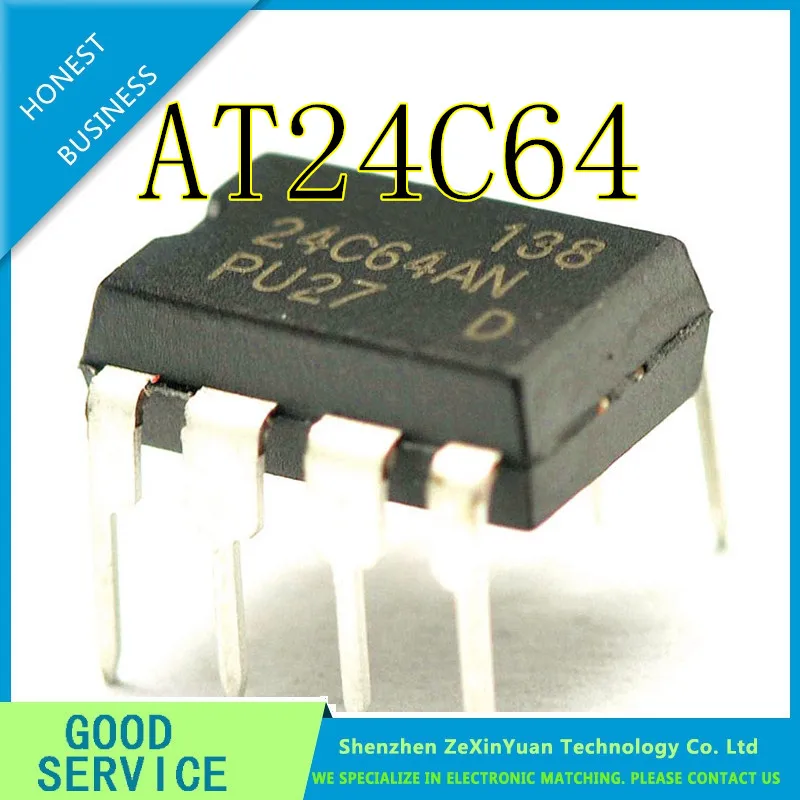 

30PCS/LOT AT24C64N AT24C64 AT24C64A AT24C64AN DIP8 NEW IC