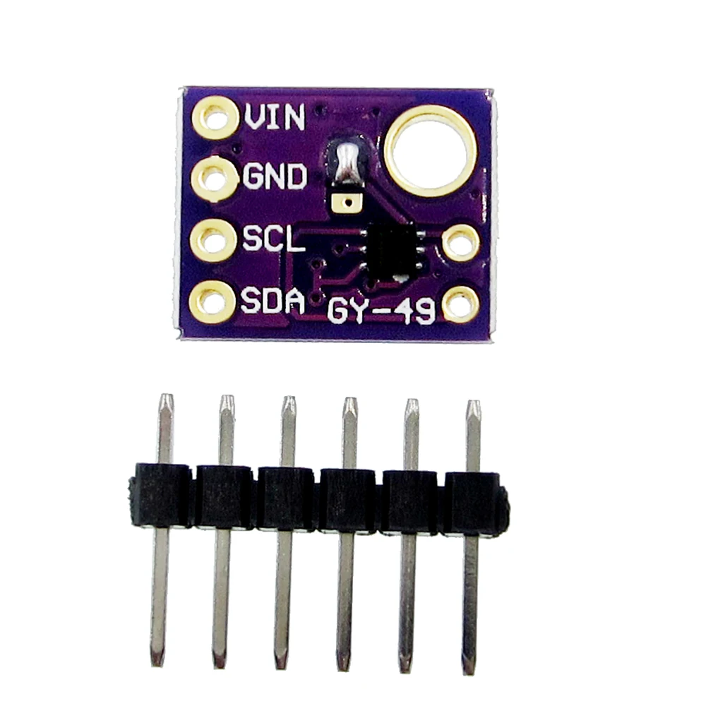 5pcs/lot GY-49 MAX44009 Ambient Light Sensor Module for with 4P Pin Header Module