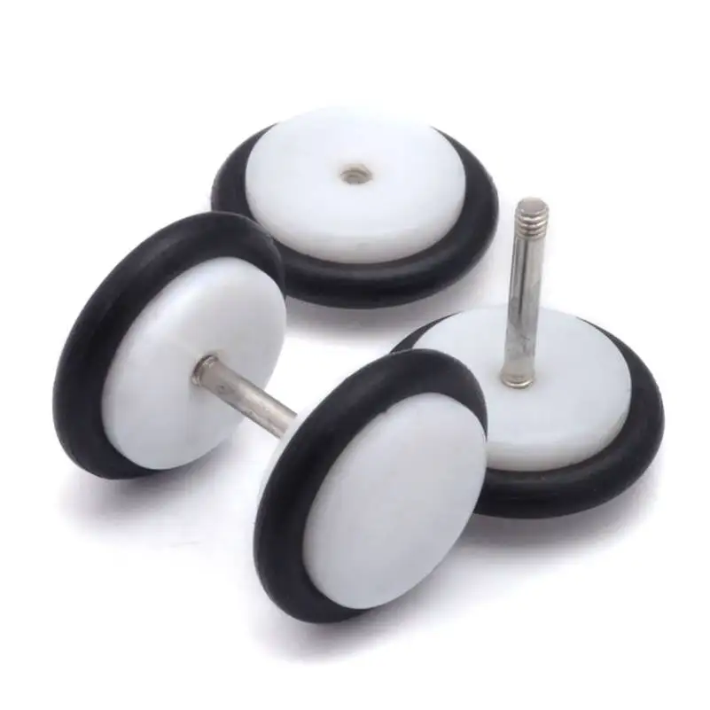 2Pcs Acrylic Fake Cheater Ear Stretcher Expander Plug Tunnel Barbell Earrings 8mm faux gauges ear Plugs And Tunnels Body Jewelry