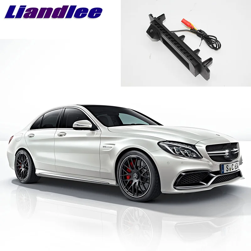 

LiandLee Car Trunk Handle Rear View Reversing Parking Camera For Mercedes Benz C Class MB W205 C180 C200 C280 C300 C350