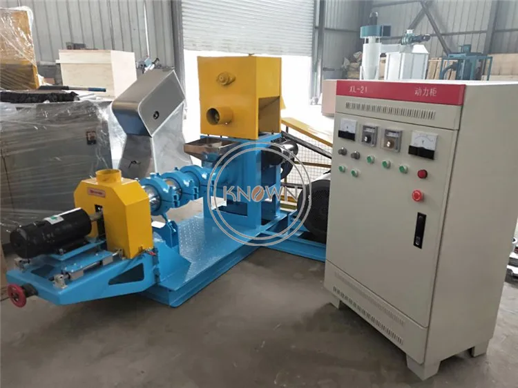 Easy to operate200-300kg/h dog cat bird fish floating feed pellet extruder meal making machine