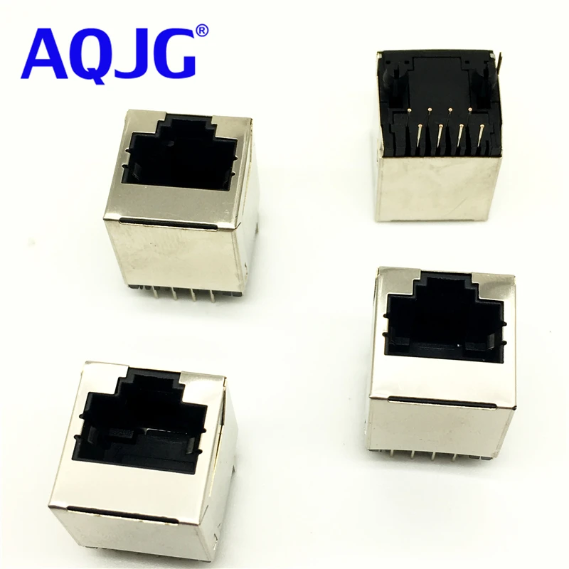 

100PCS/Lot 5224 vertical RJ45 female network socket 5224-8p8c vertical upright AQJG