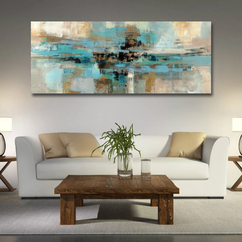 Modern Abstract Long Canvas Print Painting Pictures Posters And Prints For Living Room Home Decoration Wall Art No Frame image 2