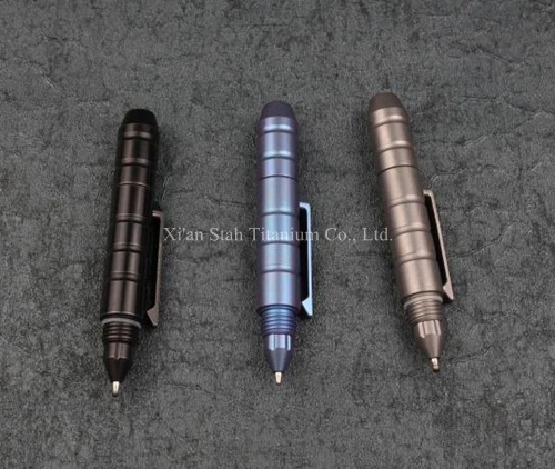 Titanium TC4 73mm Mini Long Tictical Pen EDC Personal Defense Pen 30g with Ceramic Bead for Emergency Hammer