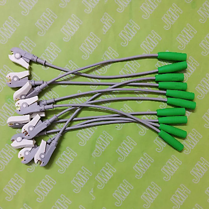 

4.0MM Female banana ECG/EKG/EEG/EMG electrodes adapter cable,4.0 Banana connector shift to clip test leadwire,10pcs/bag.