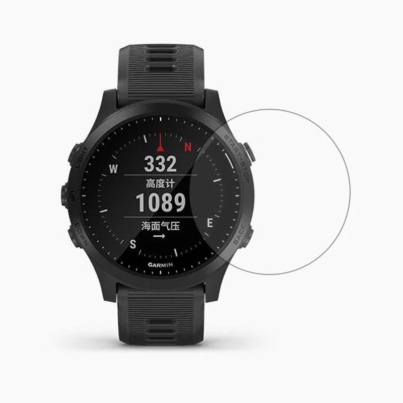 Película protetora de vidro temperado para smartwatch, película ultra transparente para garmin forerunner 945