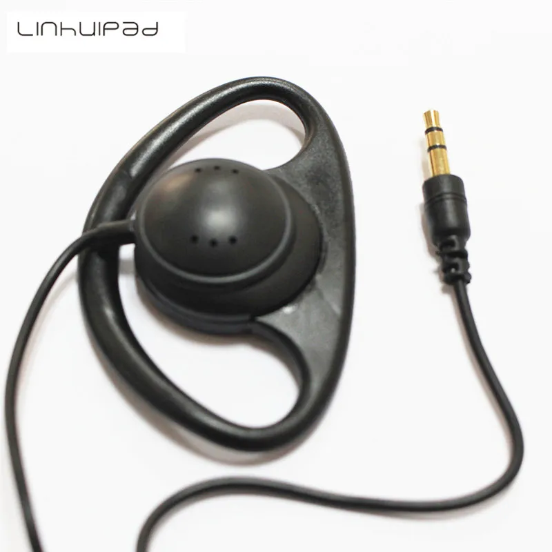 

2pcs Hook Earphones 1-bud Stereo Earpiece Soft earphones For Tour Guide System ,Sport ,meeting