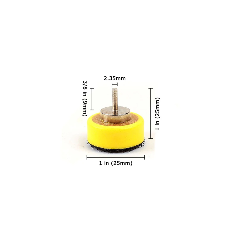 POLIWELL 1 inch 25mm Hook & Loop Sander Backing Pad Sanding Pad Rotary Sanding Disc Sucker Pad Polishing Grinding Abrasive Tools