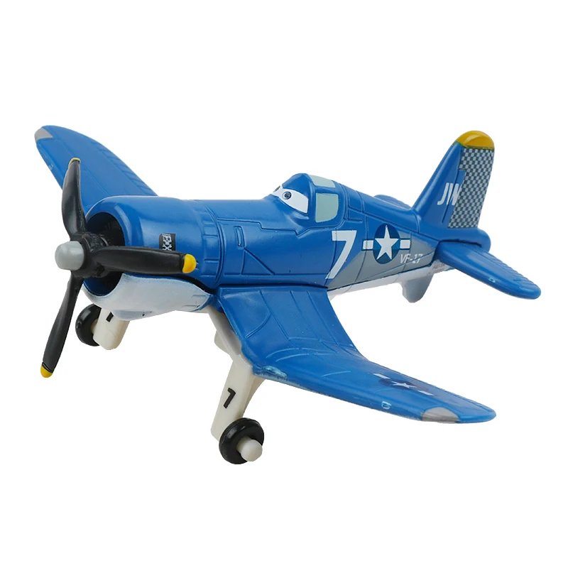 Originale Disney Pixar Cars 3 aerei 2 No.7 puntone polveroso Jetstream 1:55 lega di metallo modellino aereo giocattolo per ragazzo regalo di natale