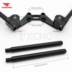 For Yamaha Honda Suzuki kawasaki YZF CBR ZX GSXR Universal 22mm Motorcycle HandleBar Clip On Fork Top Tree Triple Clamp Set