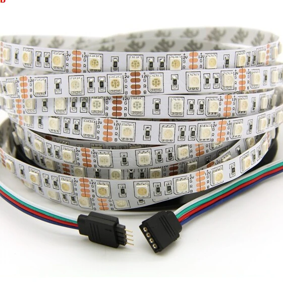 

LED strip 5050 12V flexible light 60 leds/m, Warm White,white,cool white,Blue,Green,Red,Yellow,RGB