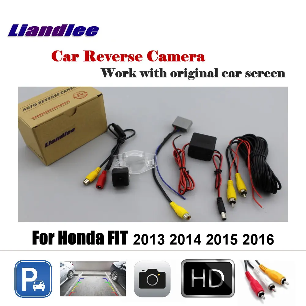 

For Honda FIT 2013 2014 2015 2016 Car Rearview Reverse Parking Camera HD CCD Rear View Back NTSC OEM CAM Auto Accessories