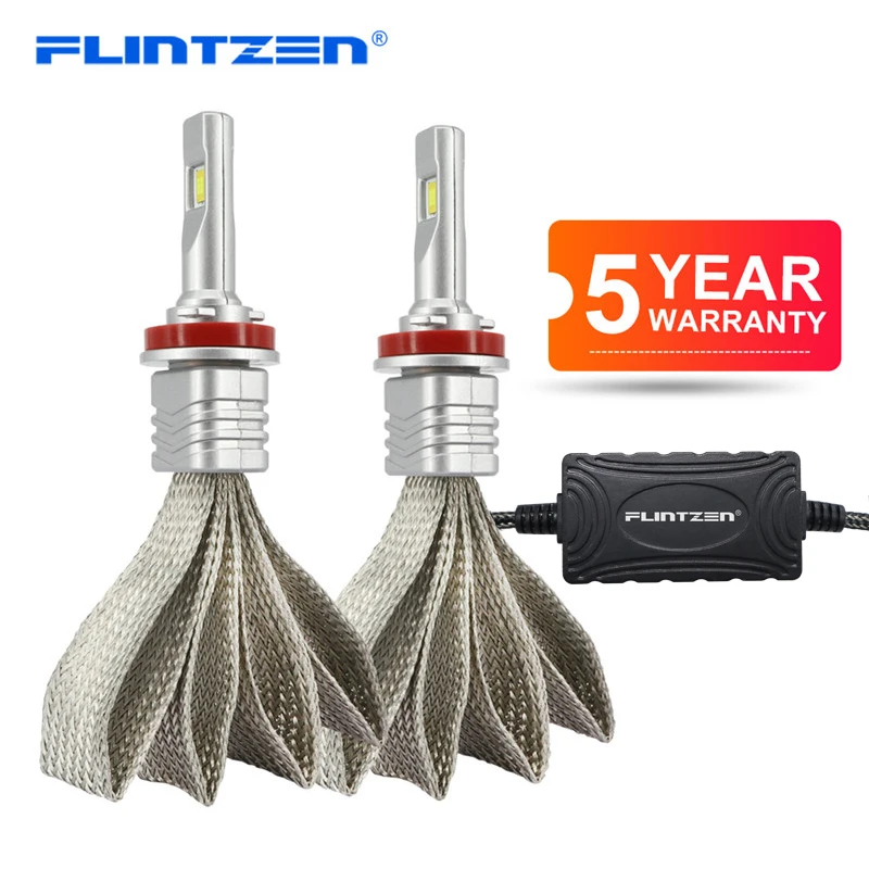 

Светодиодные Автомобильные фары Flintzen, 2 шт., 6000K h7, h1, h11, 9006, 9005, 9012, h4, светодиодные автомобильные лампы, CSP, Светодиодные Автомобильные фары DC10-24V