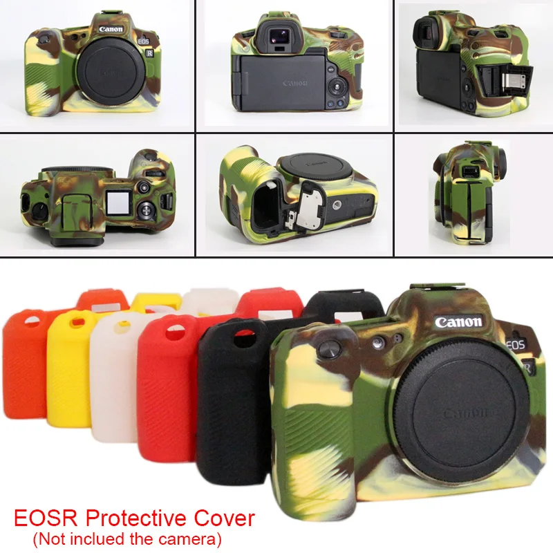 Soft Silicone Case for Canon EOSR Camera Body Protector Cover Soft Silicone Rubber Protective Body Skin for Canon EOS R Case