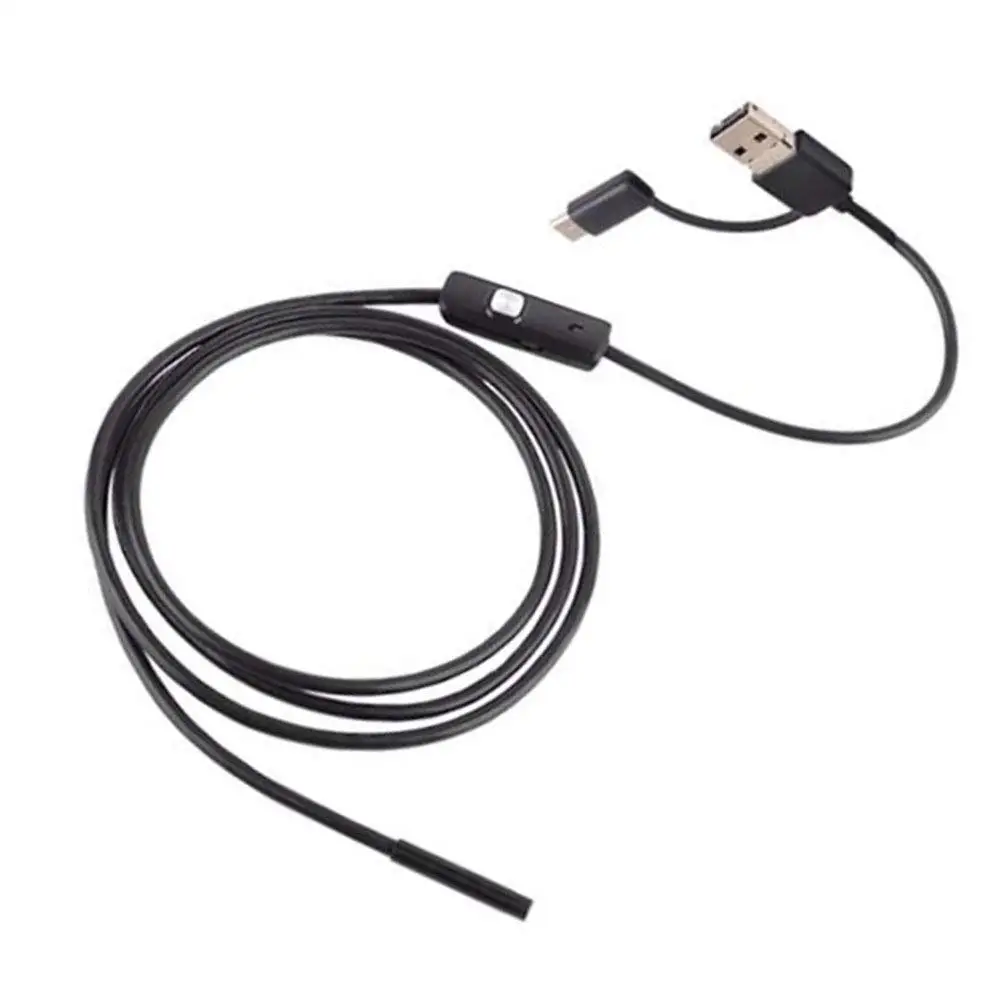 1 M 2 M 5 M 3.5 M 1080 P HD USB Android Endoskop Kamera 8mm USB Borescope Tüp yılan Mini Kamera Mikro Kamera 8 led Android PC Için