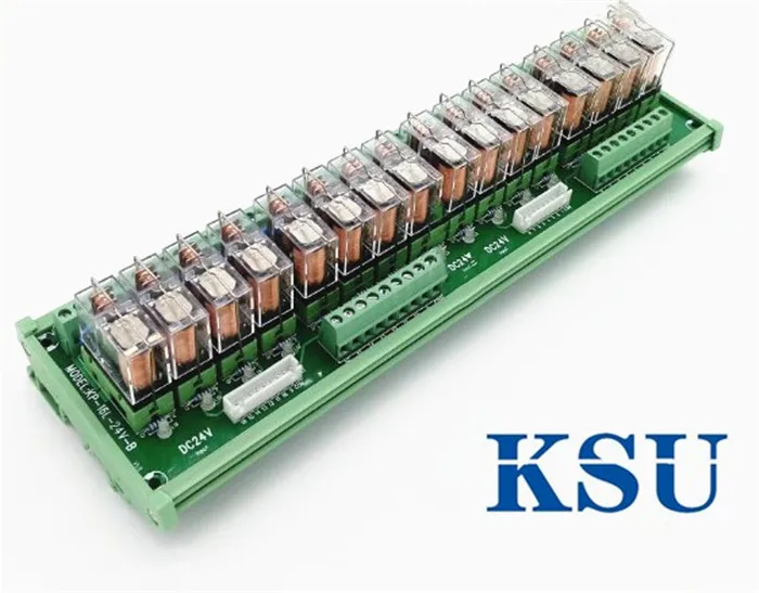 16-way relay module multi-channel solid state relay plc amplifier board 16A  DC 24V DC 12V NPN/PNP breakout