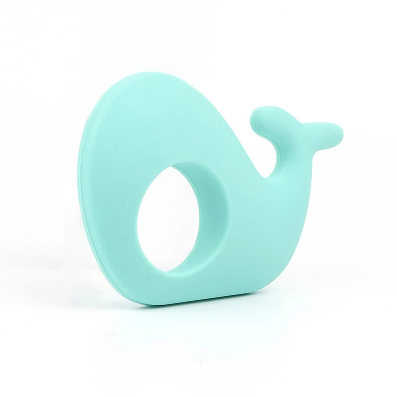 TYRY.HU 1 pcs Whale Baby Teether Non-Toxic Teething Toys Infant Chews Pendant Baby Shower Gift BPA Free Silicone