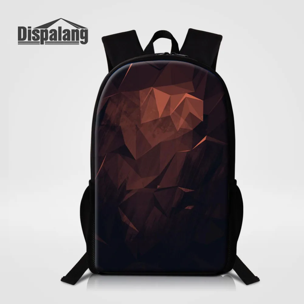 

Dispalang Geometry Patern Women Men Backpack Large Kids School Bag Daypack Girl's Shoulder Bag Vintage Mochila Casual Rucksack