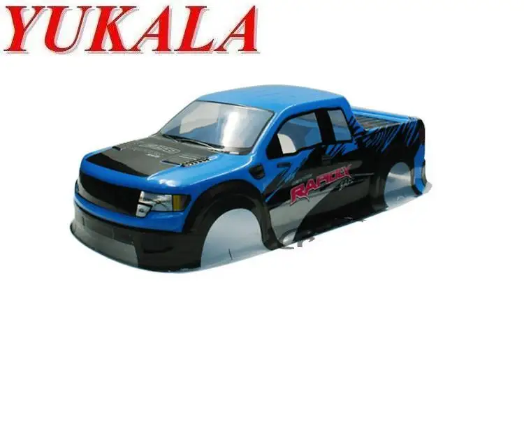 YUKALA  1/10 1:10 PVC painted body shell for 1/10 R/C truck 94188  size 430*193mm 2pcs/lot