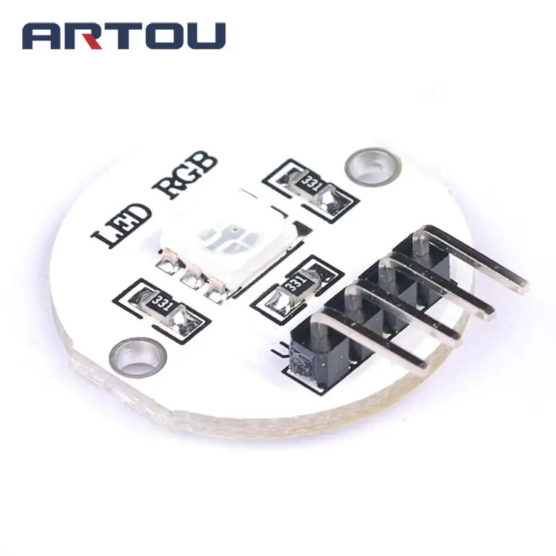 5050 SMD Full Color RGB LED Light Lamp Module Extender Board Colors Changeable for 51/AVR/AVR/ARM/Arduino E5M1