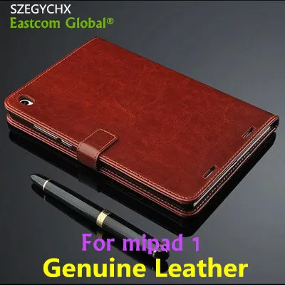 Tablet Case For Xiaomi MiPad 1 Case Genuine Leather Best Quality For Xiao mi Mi Pad 1 Cover + Gift Touchscreen Pen , SZEGYCHX