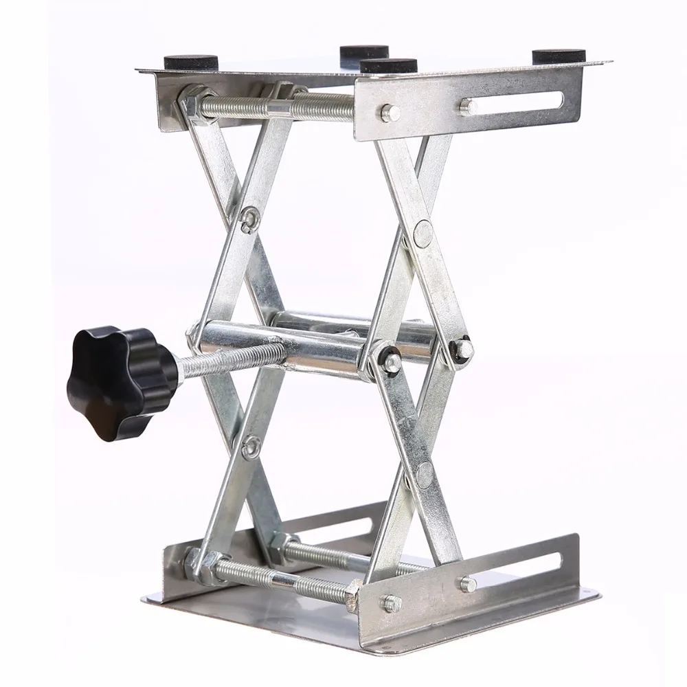 Lifting Platform Verstelbare Laboratorium Lift Rvs Lab Stand Tafel Scissor Lifter Mini Rack Lift 6 "150mm H 250mm