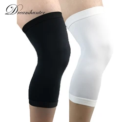 1pc Soft Sport kniebeschermers Ademend knielen Compressie Elastische Fitness Fietsen Basketbal Been Mouw Knie Ondersteuning Guard brace