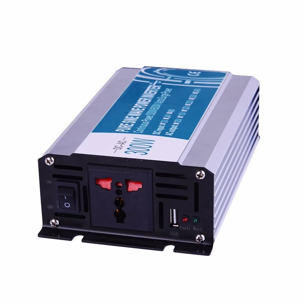 300W Pure Sine Wave Inverter DC 12V/24V/48V To AC 110V/220V,off Grid Inversor Power Inverter Work In Solar Battery Panel