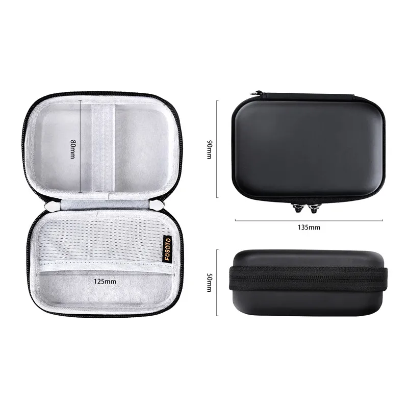 fosoto Portable Case Shell Cover Travel Carrying Storage Bag For ZIP Mobile Printer HP Sprocket Portable Photo Printer