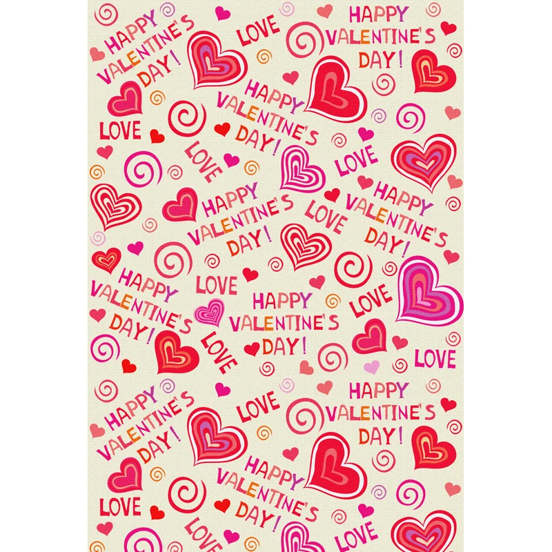 

Happy Valentines Day Backdrop for Photography Printed Love Hearts Newborn Baby Shower Prop Vinyl Kids Photo Studio Backgrounds