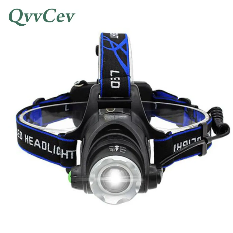 Rechargeable 1500LM Zoom Head Lamp torch LED Headlamp + 18650 Battery Headlight Flashlight Lantern night fishing lampe frontale