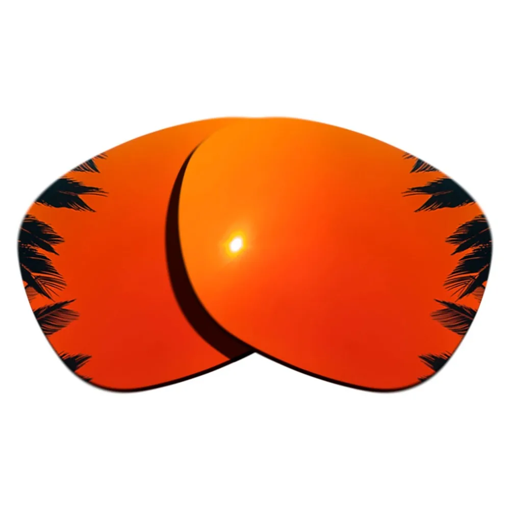 (Orange Red Mirrored+Purple Mirrored Coating) 2-Pairs Polarized Replacement Lenses for Garage Rock 100% UVA & UVB Protection