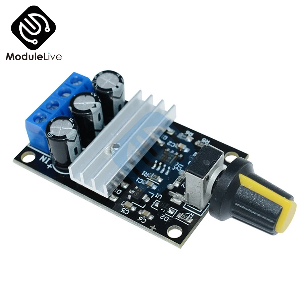 DC 6V 12V 24V 28V DC 3A 80W PWM Motor Speed Controller Modul Regler Einstellbar variable Speed Control Potentiometer Schalter