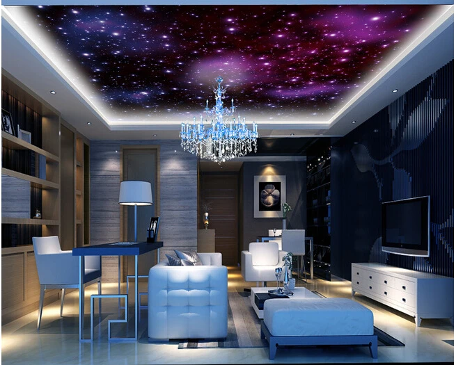 

Custom universe wallpapers, cosmic star bedroom ceiling wall murals for hotel KTV waterproof vinyl papel DE parede