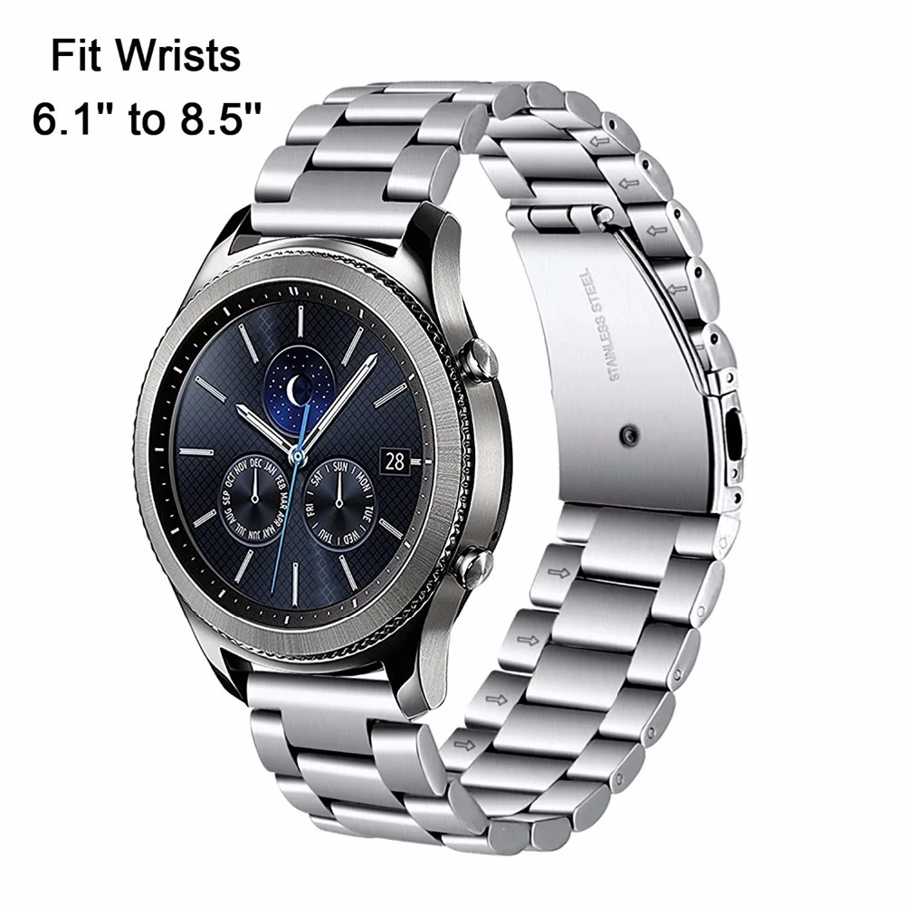 18 20 22 24 mm Voll-Edelstahl-Armband für SAMSUNG GEAR S3 S2 Classic Straps Galaxy Watch 42 46 mm Huawei Watch 2 Pro/GT – Detail 9